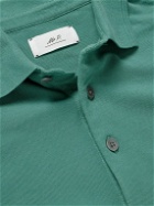 Mr P. - Slim-Fit Cotton-Piqué Polo Shirt - Green
