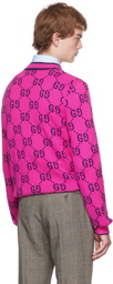 Gucci Pink GG Cardigan