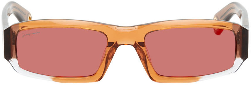 Jacquemus Brown 'Les Lunettes Altu' Sunglasses Jacquemus