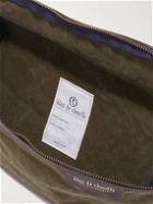 Bleu de Chauffe - Leather-Trimmed Cotton-Canvas Belt Bag