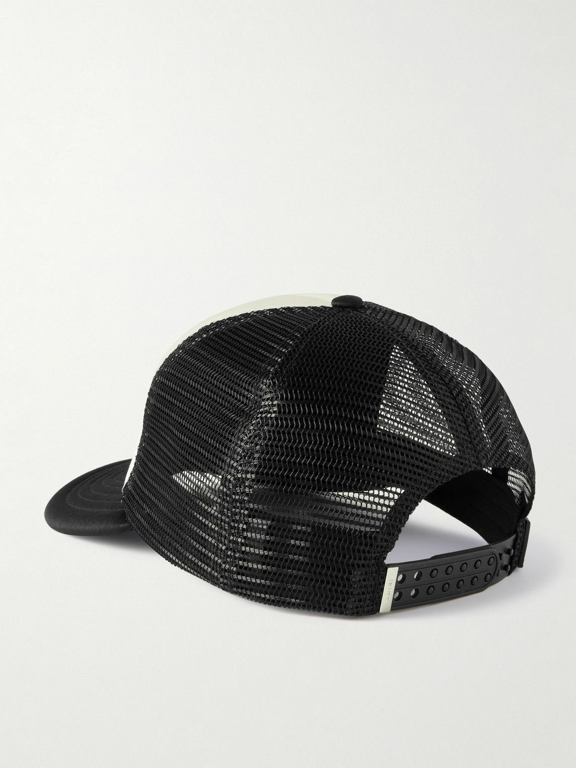AMIRI - Hollywood Logo-Embroidered Cotton-Canvas and Mesh Trucker Cap