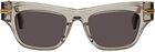 Bottega Veneta Beige Mitre Sunglasses