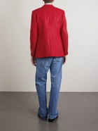 CELINE - Wool-Flannel Blazer - Red