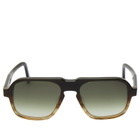 Oscar Deen Fraser Sunglasses in Mocha/Green Fade 
