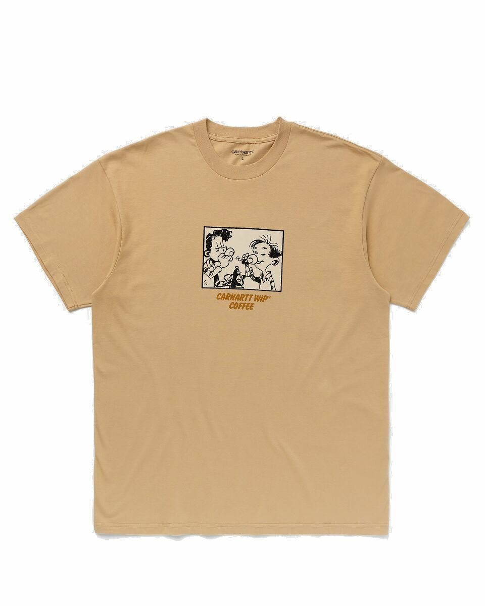 Photo: Carhartt Wip S/S Carhartt Wip Coffee Tee Brown - Mens - Shortsleeves