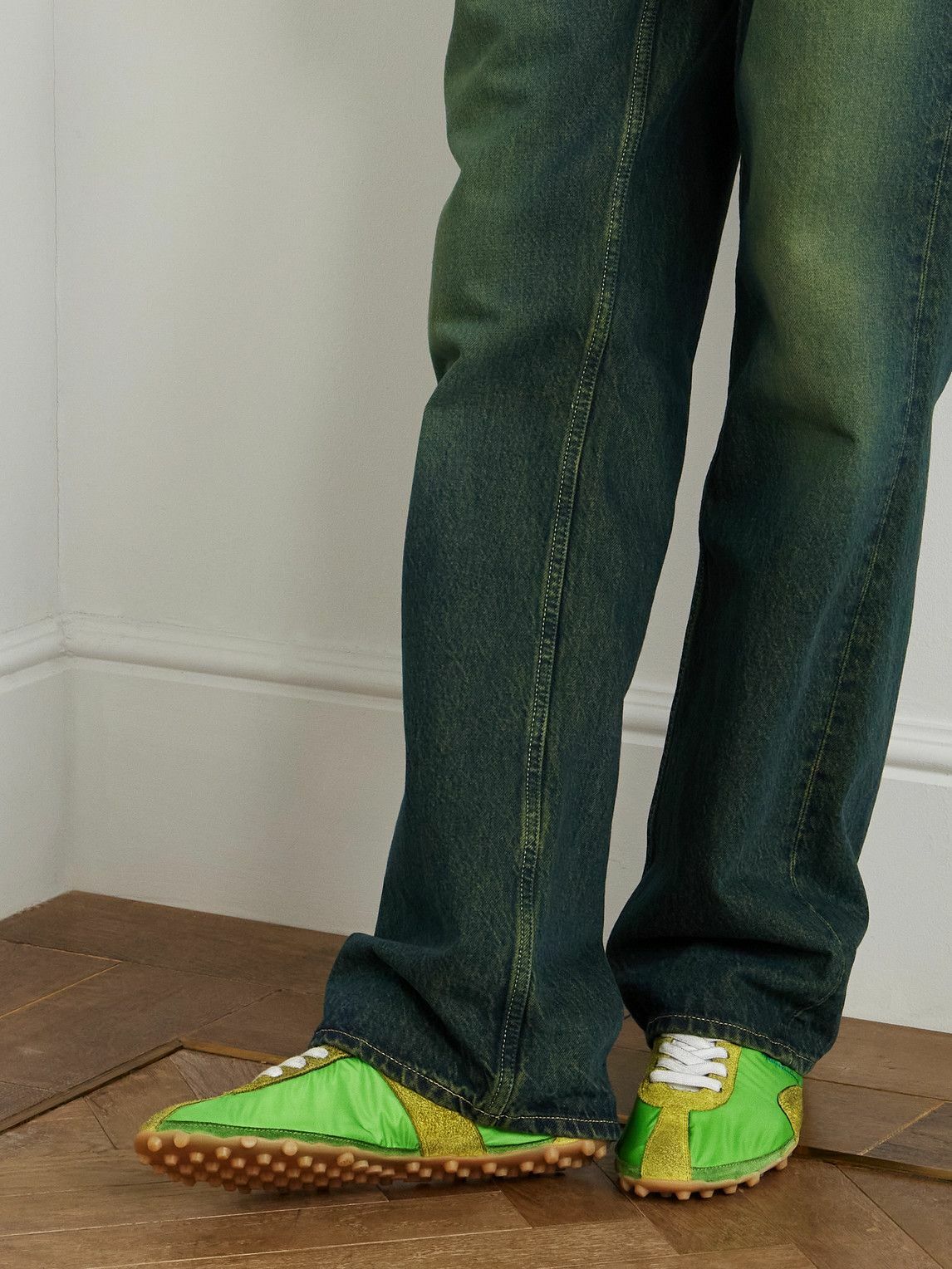 Maison Margiela - Sprinters Leather and Suede-Trimmed Nylon
