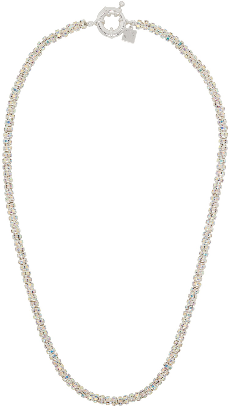 Pearl Octopuss.y Silver Skinny Diamond Necklace