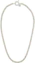 Pearl Octopuss.y Silver Skinny Diamond Necklace