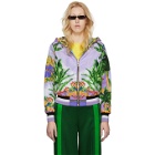 Versace Reversible Multicolor Hooded Bomber Jacket