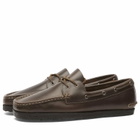 Clarks Originals Men's Godney Boat Shoes in Brown Leather