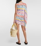 Missoni Mare Zig-zag draped-sleeve minidress