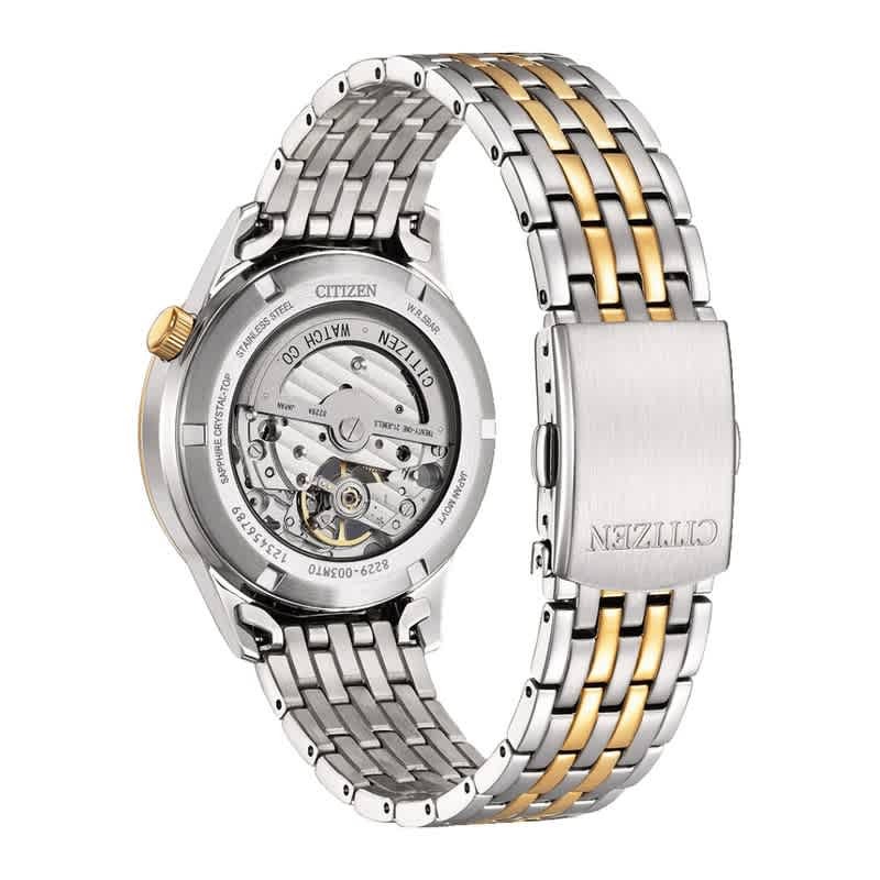 Citizen Mechanical Automatic Grey Open Heart Dial Mens Watch NH9136-88H