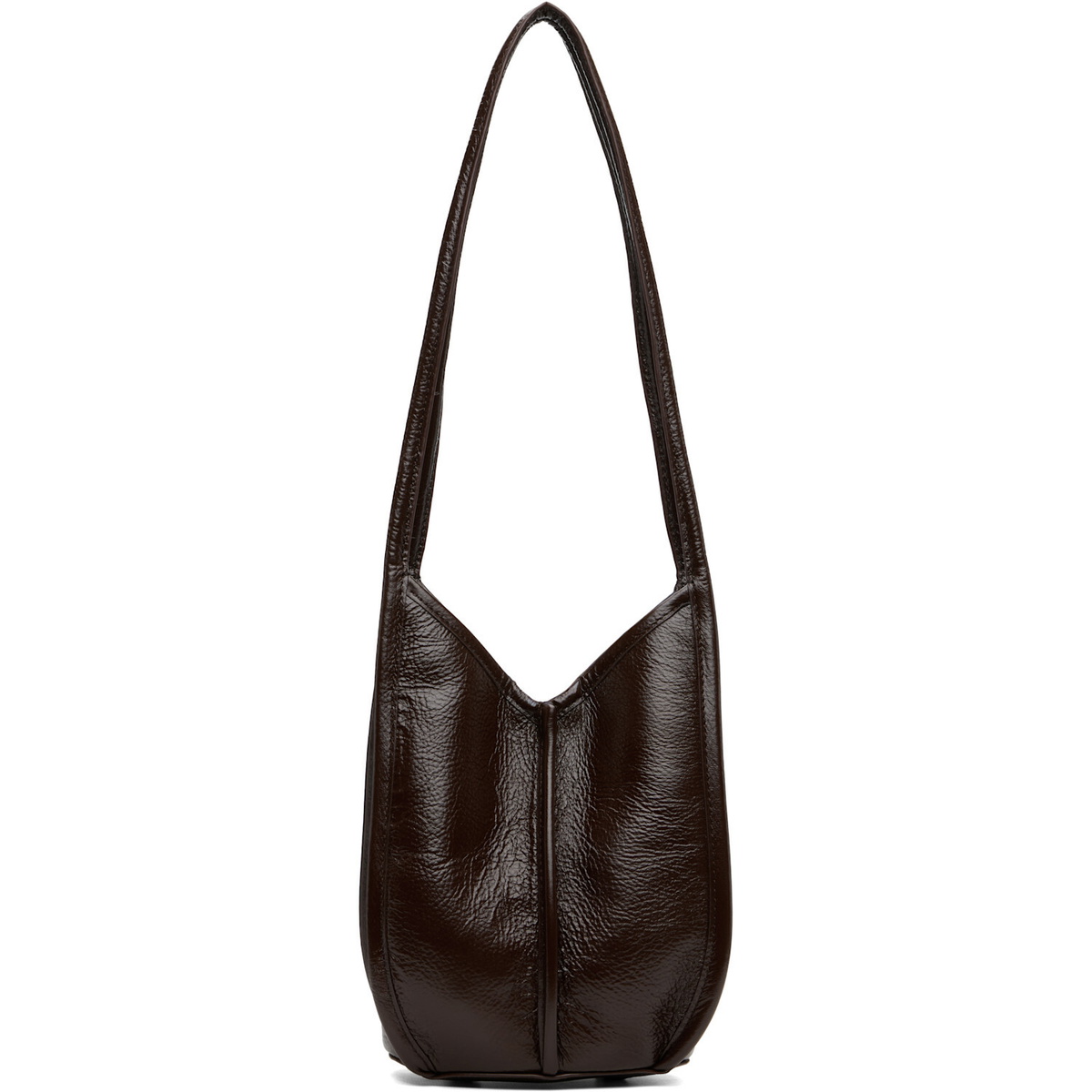 HEREU Brown Calella Bucket Leather Bag