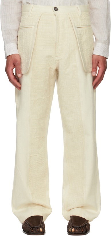 Photo: Kartik Research Beige 3D Pocket Jeans