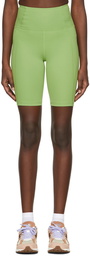 Girlfriend Collective Green Recycled Polyester Sport Shorts