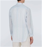 Auralee Striped cotton organza shirt