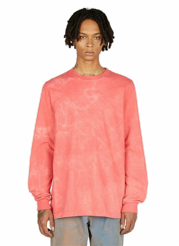 Photo: NOTSONORMAL - Splashed Long Sleeve T-Shirt in Red