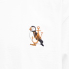 JW Anderson Men's Puffin Embroidery T-Shirt in White