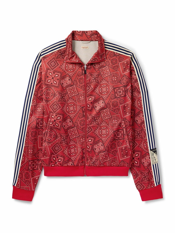 Photo: KAPITAL - Cookie Bandana-Print Striped Shell Track Jacket - Red