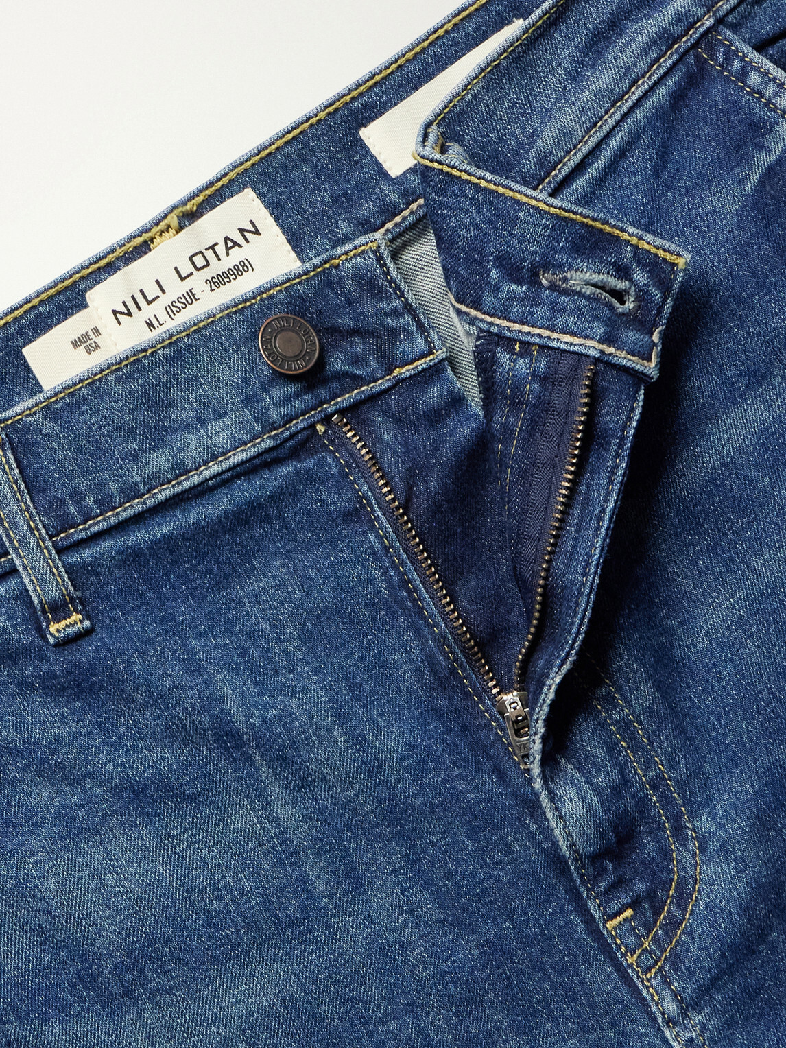 Nili Lotan - Carpenter Straight-Leg Cropped Jeans - Blue