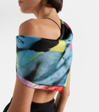 Versace Printed silk twill scarf