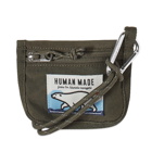 Human Made Men's Nylon Card Case in Olive Drab