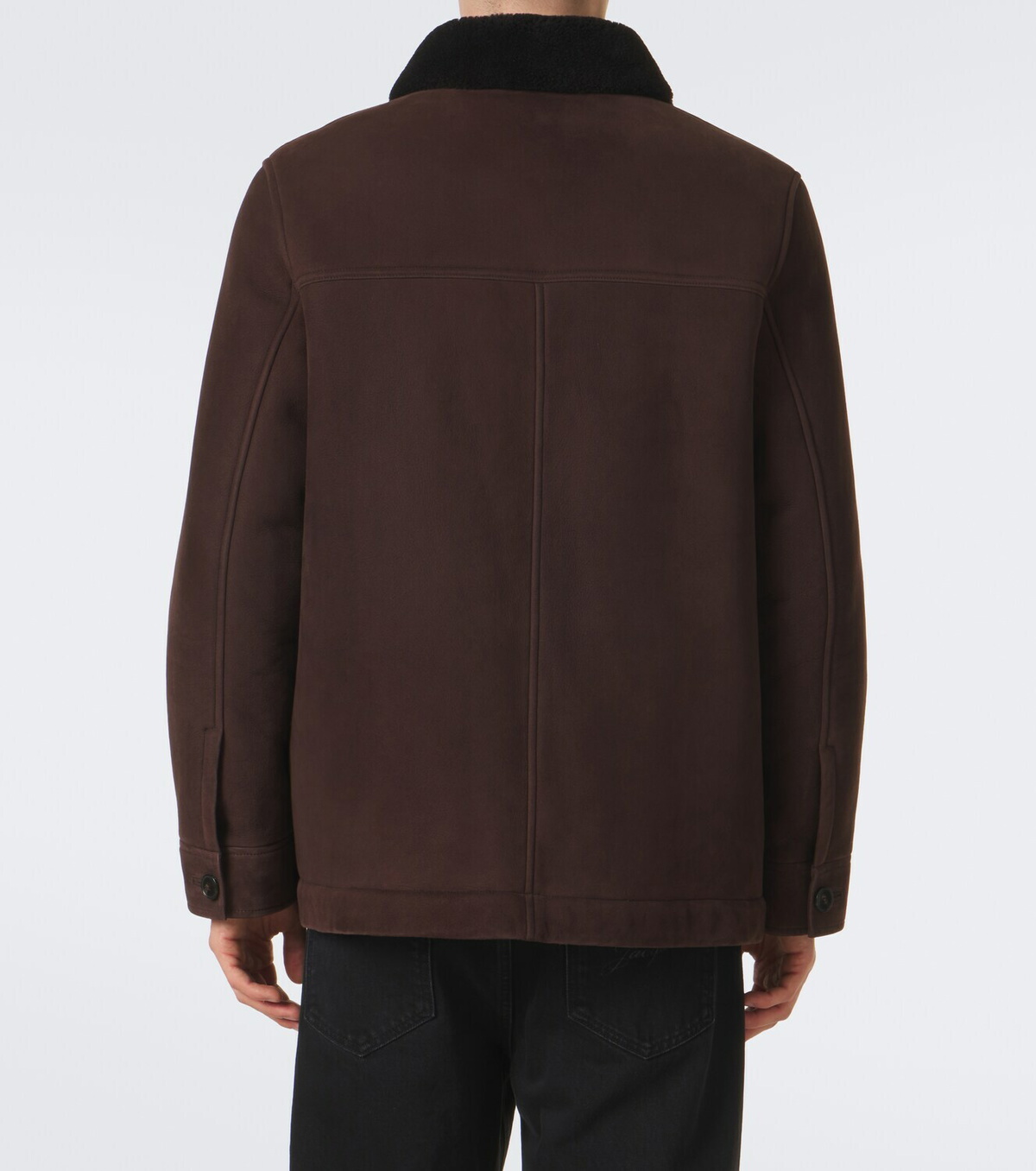 Yves Salomon Shearling-lined suede jacket