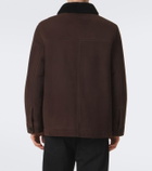 Yves Salomon Shearling-lined suede jacket