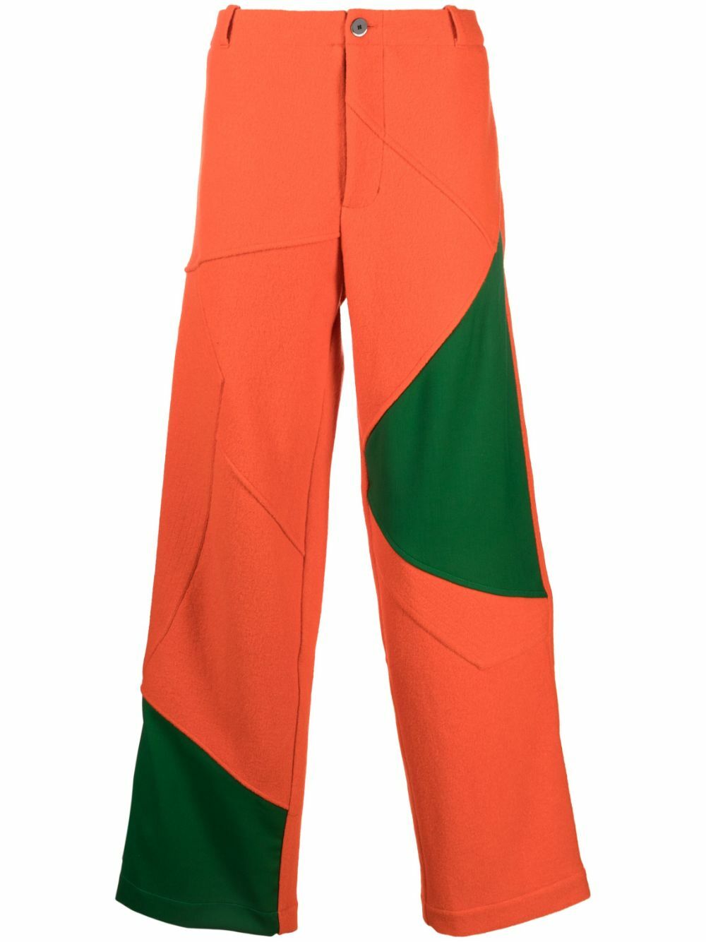 Kiko Kostadinov Orange Aspasia Panelled Trousers Kiko Kostadinov