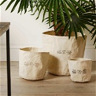 Puebco Canvas Pot Cover - Set Of 3 in Off White