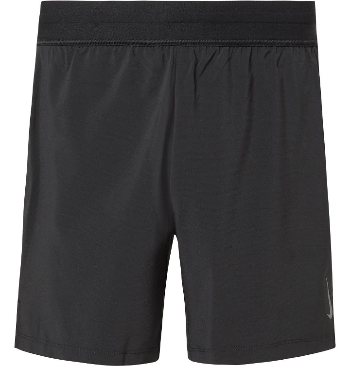 Photo: Nike Training - Layered Dri-FIT Yoga Shorts - Gray