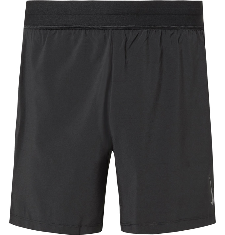 Photo: Nike Training - Layered Dri-FIT Yoga Shorts - Gray