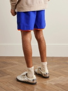 Pasadena Leisure Club - Practice Straight-Leg Logo-Appliquéd Nylon and Mesh Drawstring Shorts - Blue
