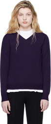 High Sport Purple Billie Vneck Sweater