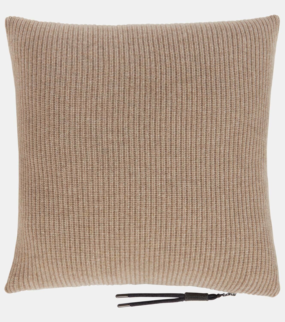 Brunello Cucinelli Ribbed-knit cashmere pillow
