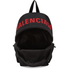 Balenciaga Black and Red Wheel Backpack