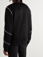 Alexander McQueen - Zip-Embellished Cotton-Blend Jersey Sweatshirt - Black