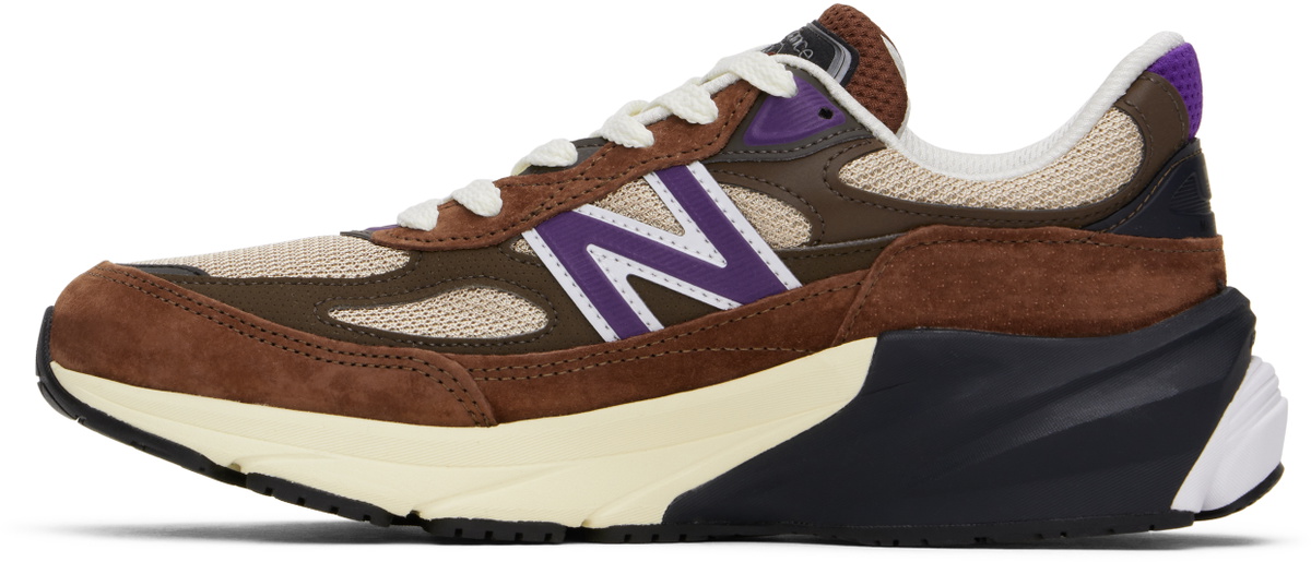 New Balance Brown Made in USA 990v6 Sneakers