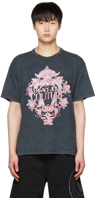 Photo: Versace Jeans Couture Gray Sequin T-Shirt
