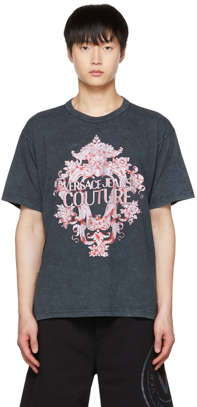 Photo: Versace Jeans Couture Gray Sequin T-Shirt