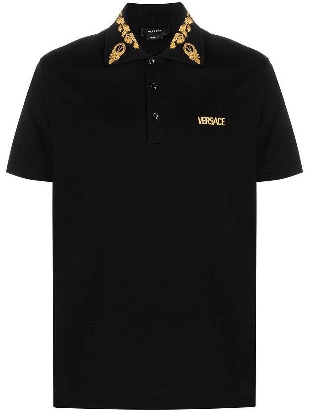 Photo: VERSACE - Logo Cotton Polo Shirt