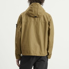 Stone Island Men's Double Coated Cotton Ripstop Short Parka Jacket in Military Green