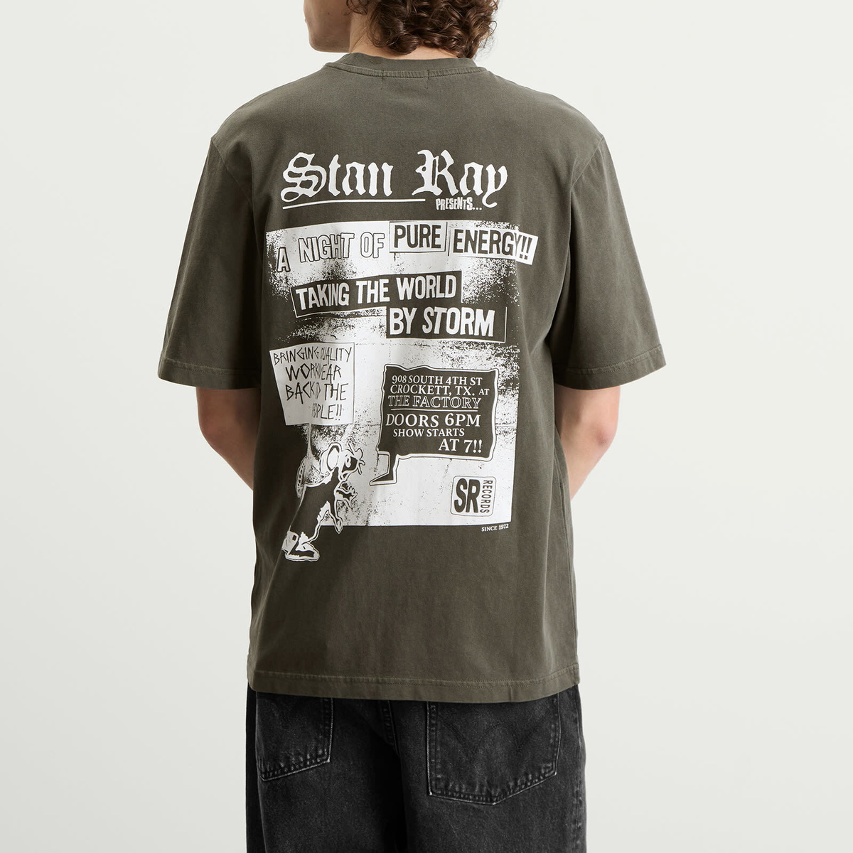 Stan Ray Men's Hardcore T-Shirt in Washed Black