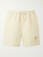 Brunello Cucinelli - Straight-Leg Mid-Length Swim Shorts - Neutrals