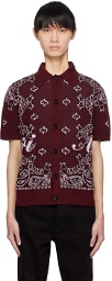 AMIRI Burgundy Button Shirt