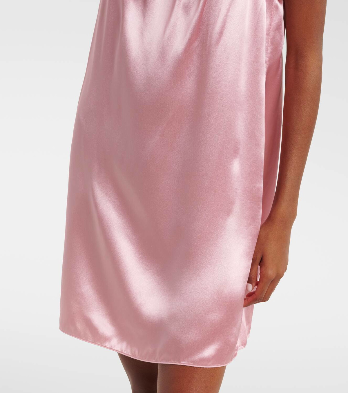 pink satin miu miu dress Miu Miu Satin slip dress Miu Miu