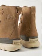 Sorel - Explorer Rubber-Trimmed Suede Boots - Brown