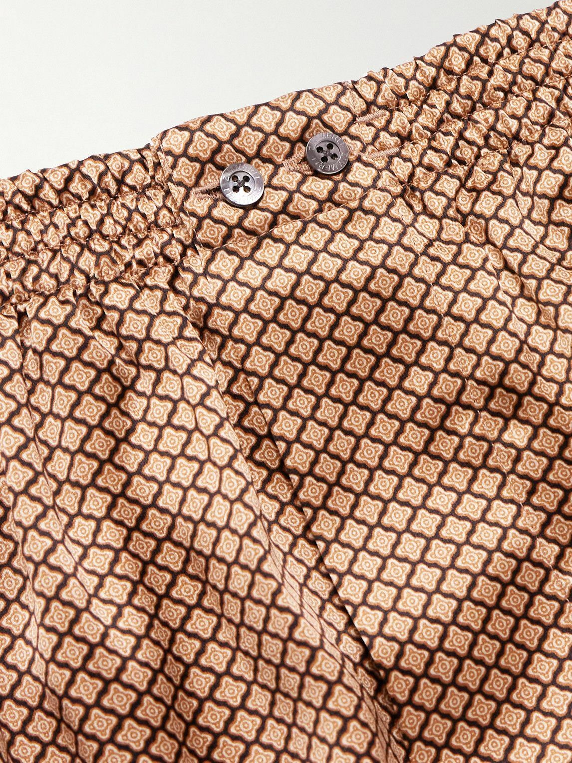 ZIMMERLI - Printed Silk-Satin Boxer Shorts - Gold