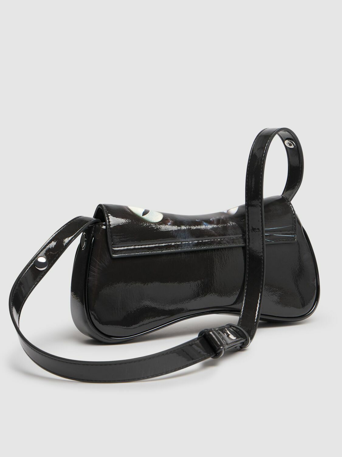 【関税込み】Play Clutch - DIESEL - Cotton - Black Women's Play-Glossy clutch with print | Black | Diesel