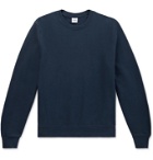 Aspesi - Loopback Cotton-Jersey Sweatshirt - Blue